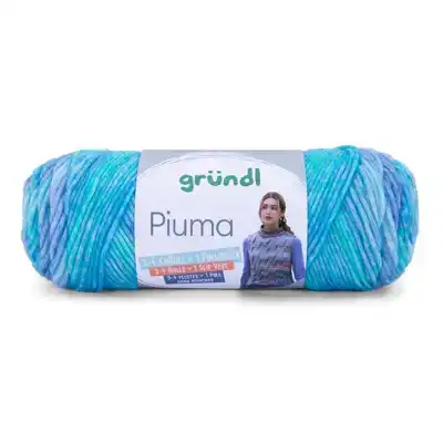 Grundl Piuma garen 06 blauw tinten