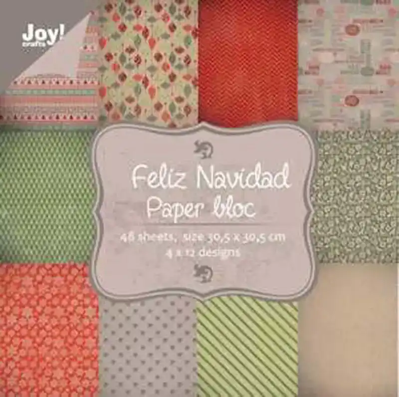 Joy papierblok Feliz navidad