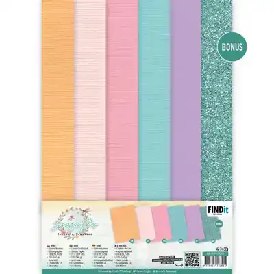 Linen Cardstock Pack Berries Beauties Dragonflies A4