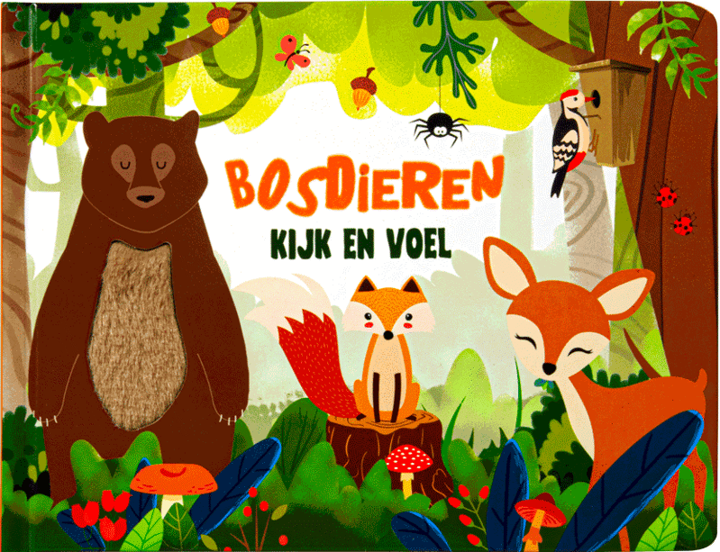 Kijk en voel Bosdieren