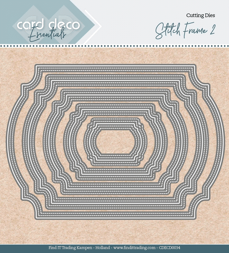Snijmal Card Deco dies stitch frame 2