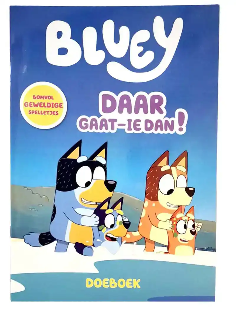 Bluey doeboek - Daar gaat-ie dan!