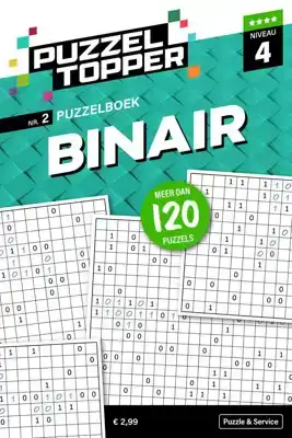 Puzzelblok binair 4 punt nr.2 puzzeltopper<br>