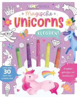 Magische unicorns kleuren met Gelkrijtjes