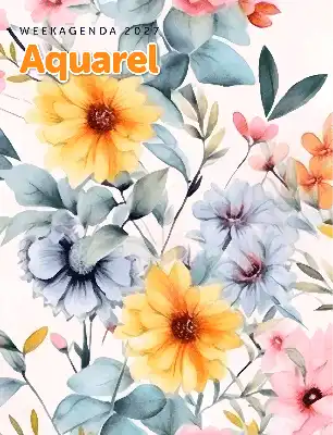 Weekagenda aquarel 2027