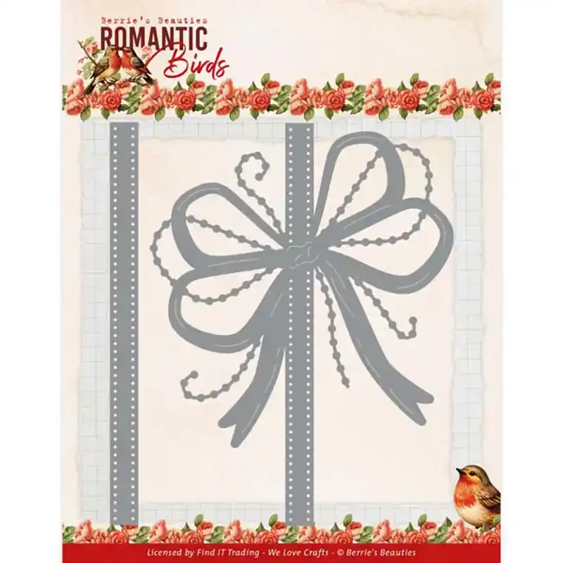 Bb Romantic birds snijmal Romantic bow