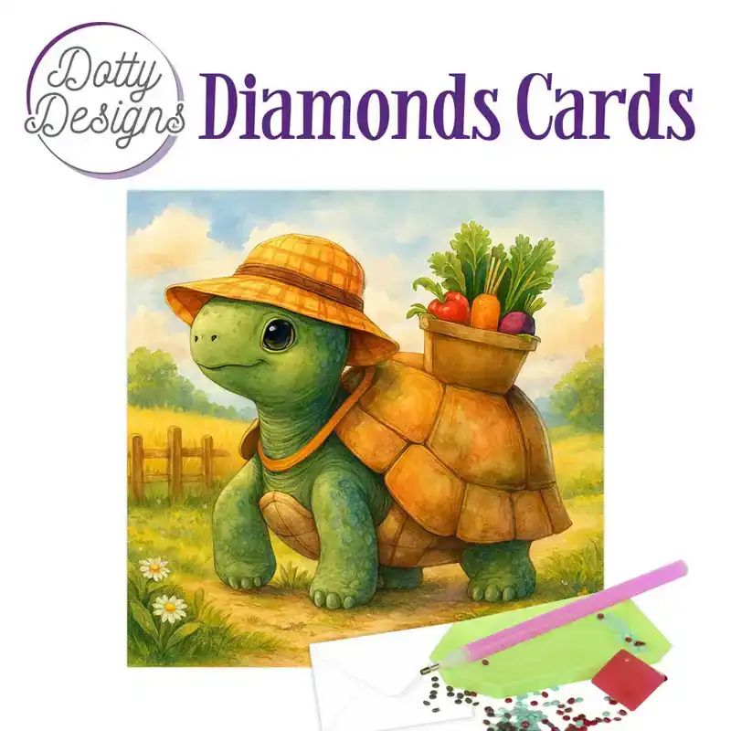 Dotty Designs Diamond Cards – Turtle