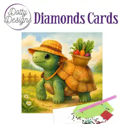 Dotty Designs Diamond Cards – Turtle