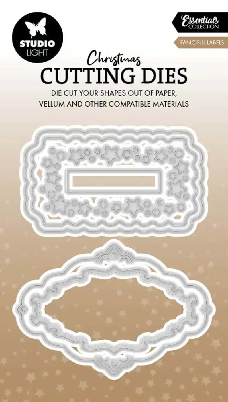 Fairy Christmas snijmal fanciful labels essentials