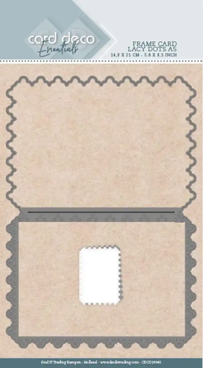 Snijmal Frame Card Lacy Dots A5 Card Deco Essentials