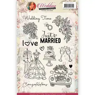 YC Wedding clear stamps