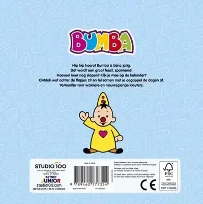 Bumba Kartonboek met flapjes Bumba is jarig