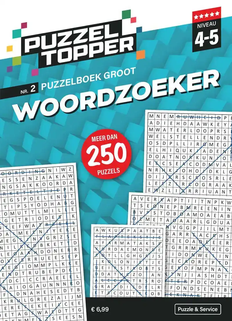 Puzzelboek groot woordzoekers 4-5 punten nr.2 Puzzeltopper