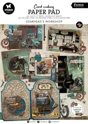 Studio Light Essentials Gearhead Workshop A4 Card Making Pad