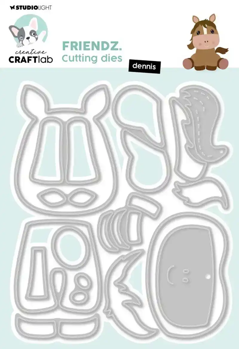 Creative Craftlab Paard Dennis Friendz 128x112x1mm 14 PC nr.993
