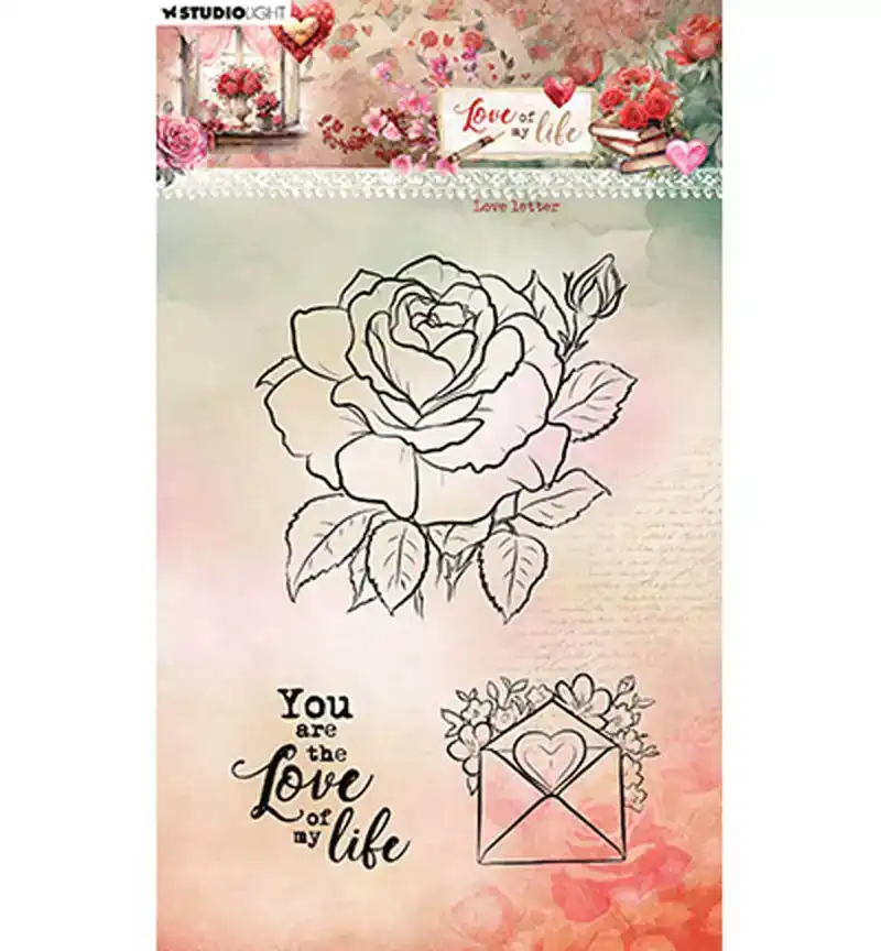 Love of my life clear stamp Love Letter