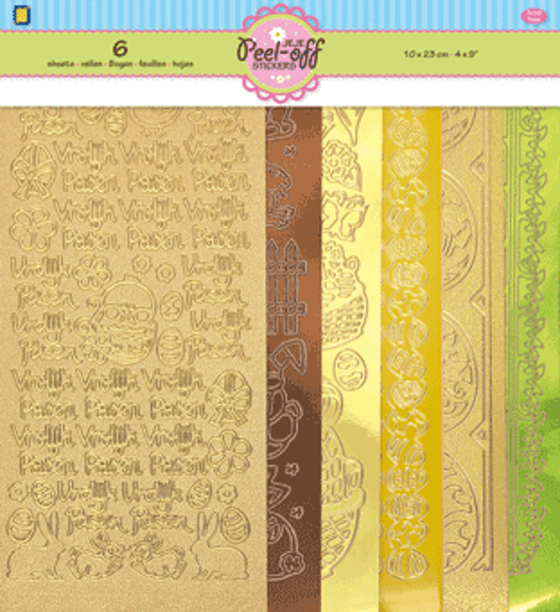Pasen Peel Off stickers 6-Pack