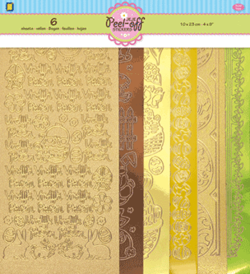 Pasen Peel Off stickers 6-Pack