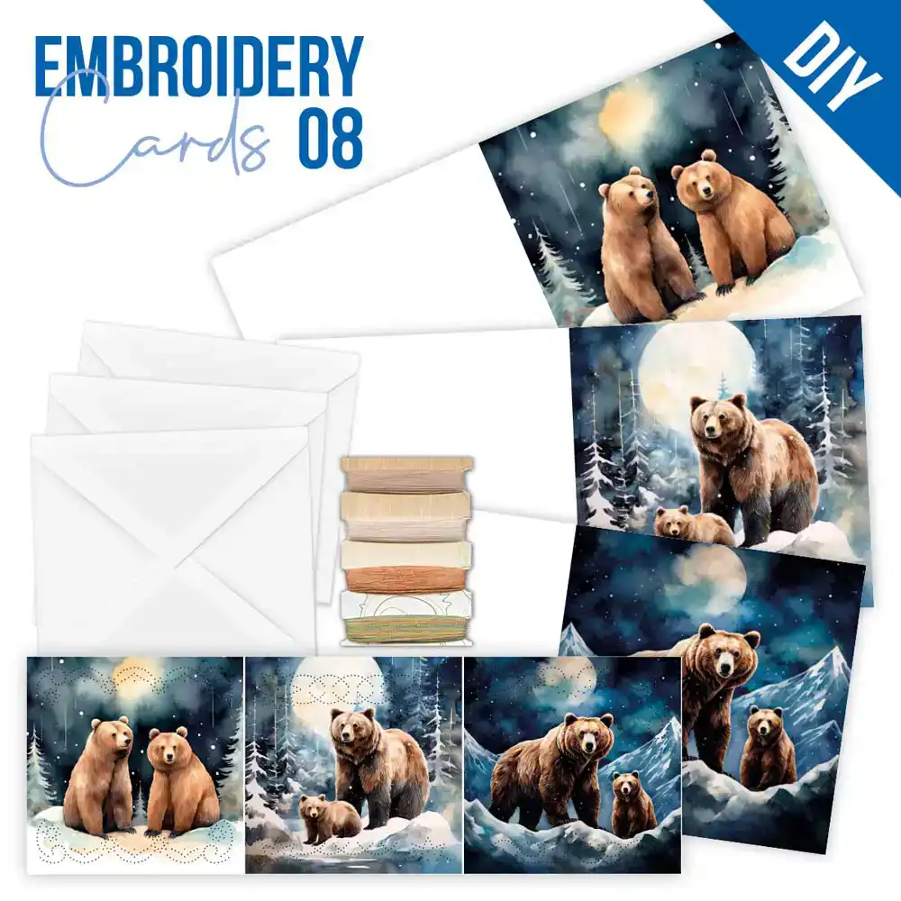 Stitch & Do Cards Berries Beauties Grizzly
