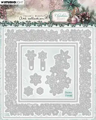 JMA Snijmal Snowy frame Christmas Blush