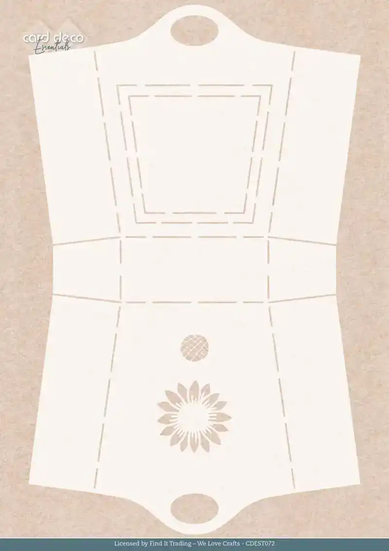 Stencil - Card Deco Essentials - Blooming Sun - Blooming Sunflower