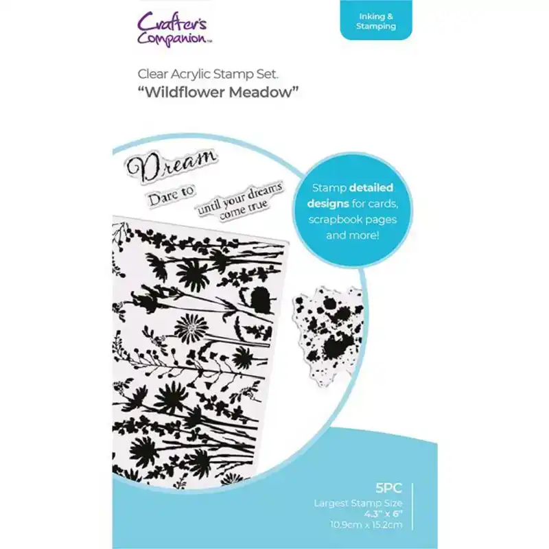 Clear Acrylic stamp Wildflower Meadow