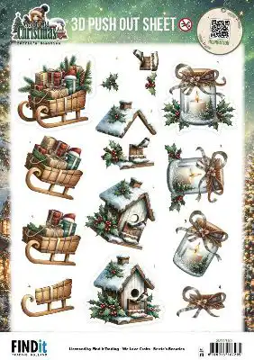 3D Pushout Sheet Berries Beauties Good Old Christmas Variety
