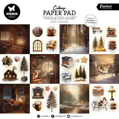 Studio Light Essentials Collage Paper Pad Hot Cocoa