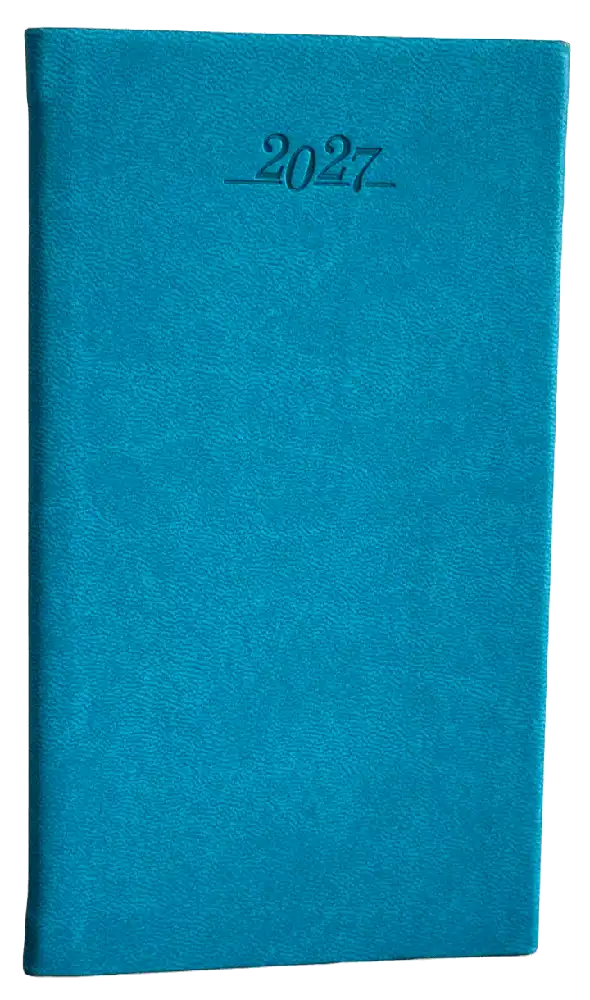 Zakagenda topper 2027 turqoise luxe harde kaft