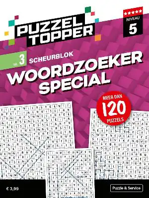 Puzzelblok woordzoeker Special 5 punt  nr.3 puzzeltopper