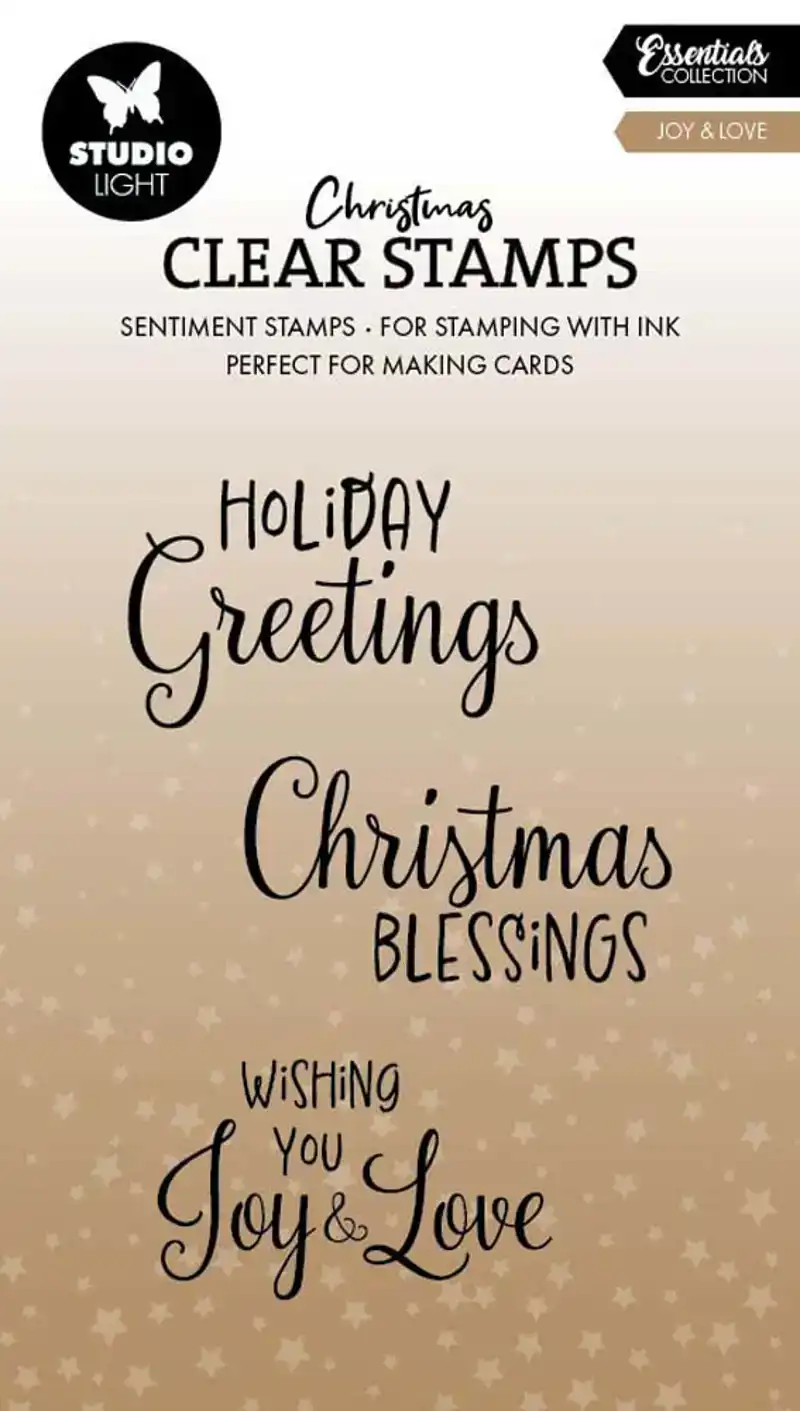 Fairy Christmas clear stamp Joy & Love essentials