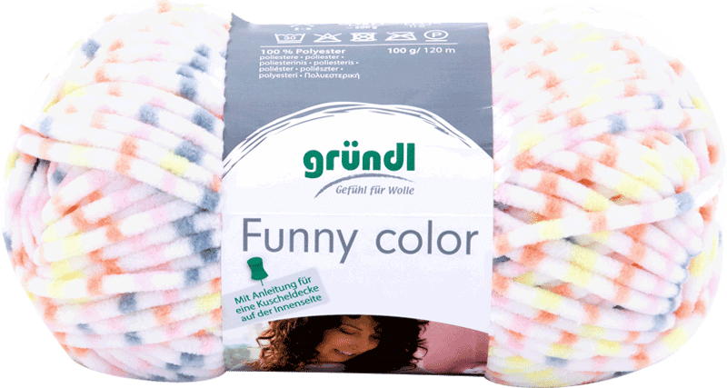 Funny color 06 garen kleur oranje-grijs