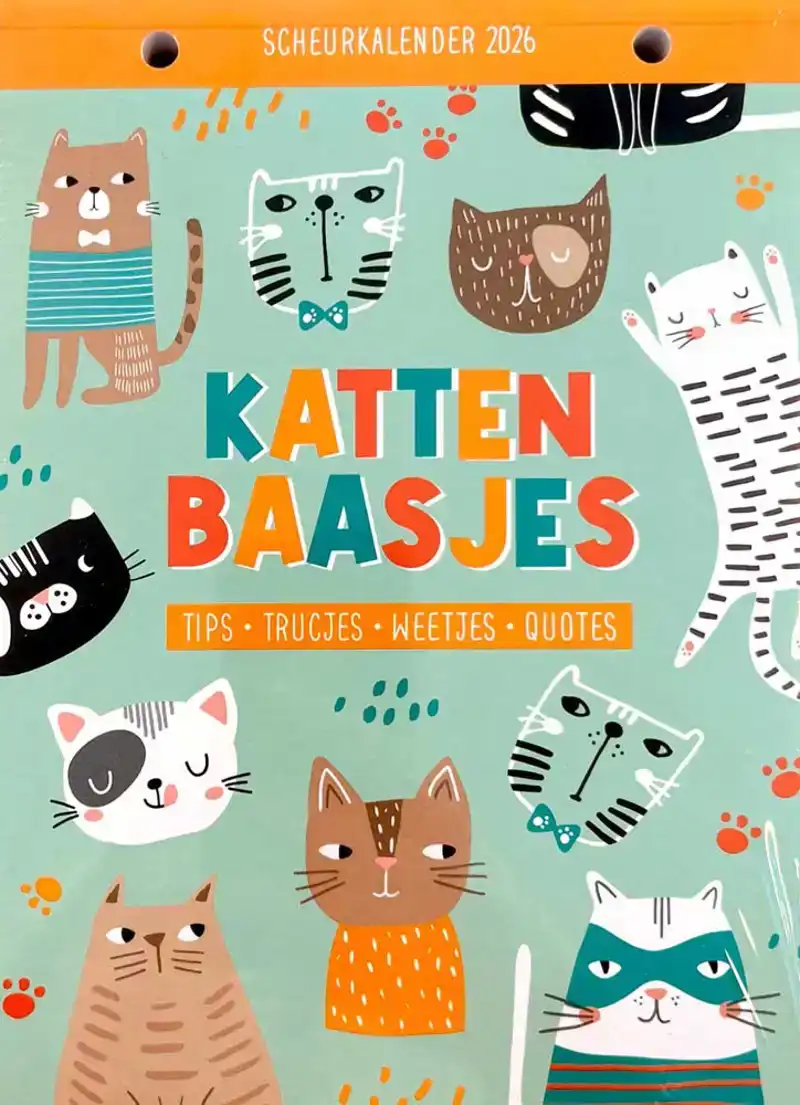 Scheurkalender 2026 Kattenbaasjes