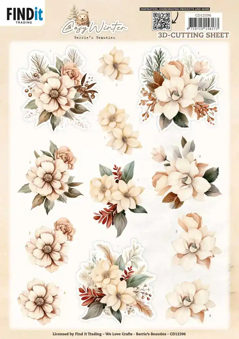 Berries Beauties cosy winter knipvelset cosy flowers/drinks