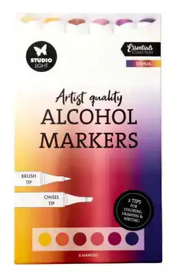 Studio Light Alcohol Markers dahlia essentials 6 stuks