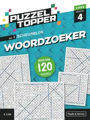 Puzzelblok woordzoeker 4 punt nr.1 Puzzeltopper