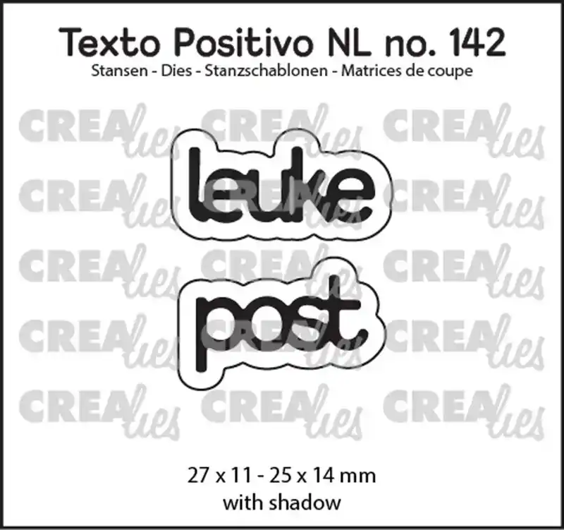 Crealies Texto Positivo Leuke Post