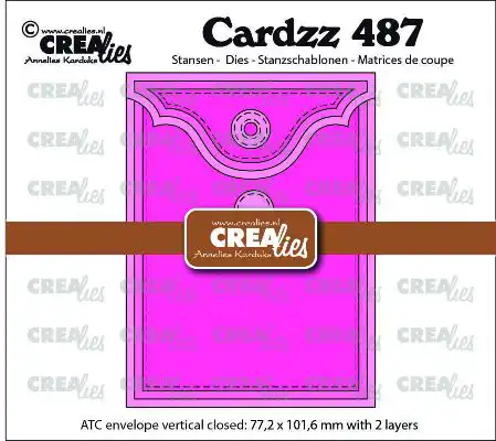 Cardzz stansen no. 487, ATC envelop verticaal Paneel C<br>