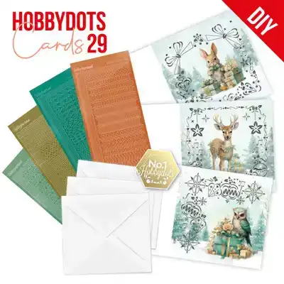 Hobbydots Cards 29 - Berries beauties - Emerald christmas animals
