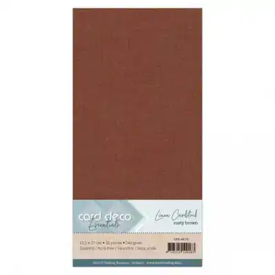 Linen Cardstock 4K Rusty Brown