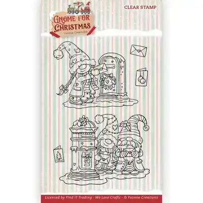 YC gnome for christmas clear stamp Letter