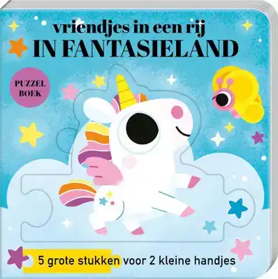Kartonboek met Puzzelstukken Fantasieland