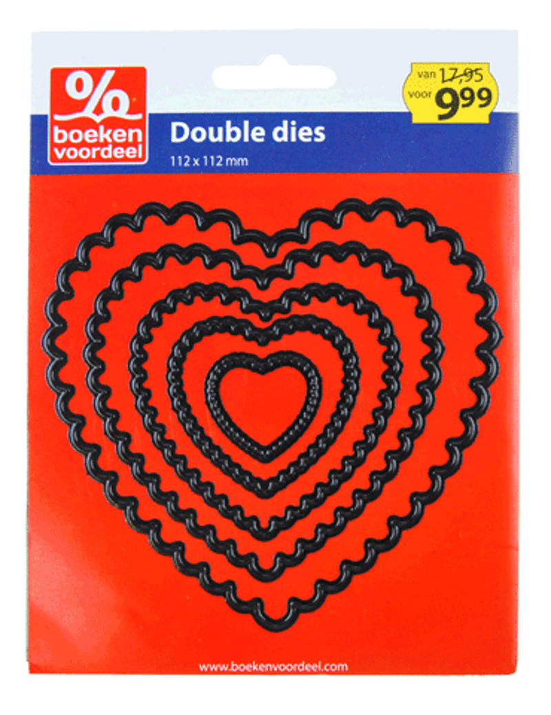 Snijmal Double Dies Scalloped Heart