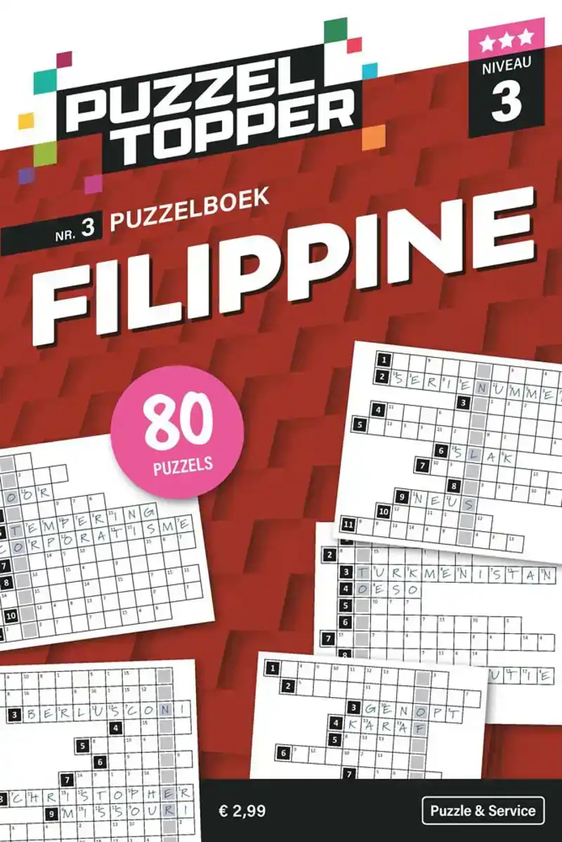 96 pag. Filippine 3 stippen nr.3 Puzzeltopper
