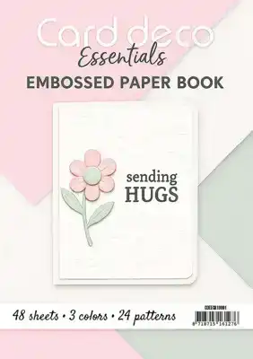 Embossed paper book Card Deco Essentials