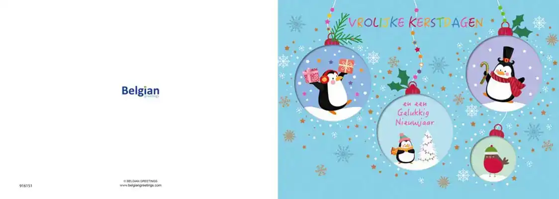 Kerstkaart 2025 ho ho ho getekend