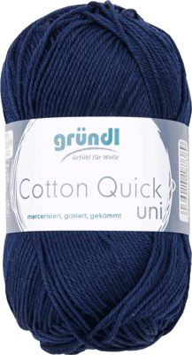 Cotton Quick Uni 145 Donker Blauw 50gr