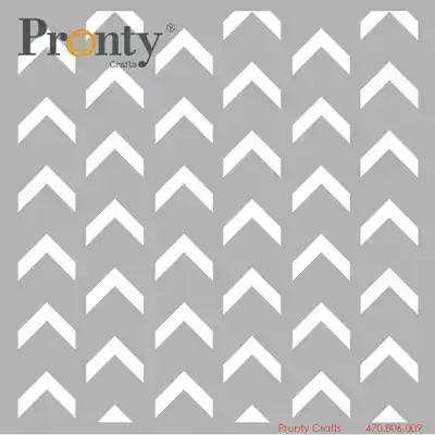 Pronty Mask Stencil Chevron 15x15cm