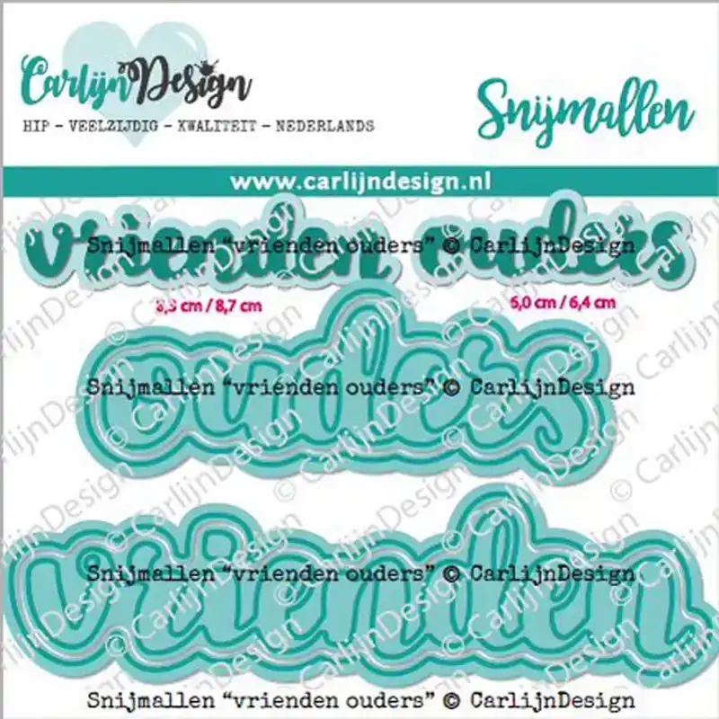 Snijmallen vrienden ouders Carlijn Design
