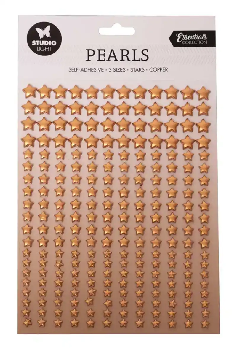 SL-ES-PEARL09 Studio Light pearls Copper stars